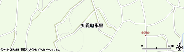 鹿児島県南九州市知覧町永里周辺の地図