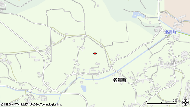 〒893-0034 鹿児島県鹿屋市名貫町の地図