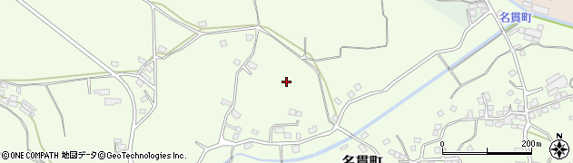 鹿児島県鹿屋市名貫町周辺の地図