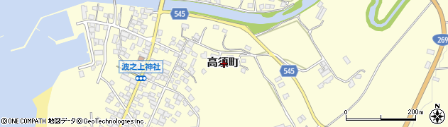 鹿児島県鹿屋市高須町周辺の地図