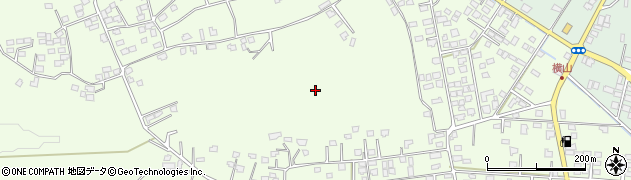 鹿児島県鹿屋市横山町周辺の地図