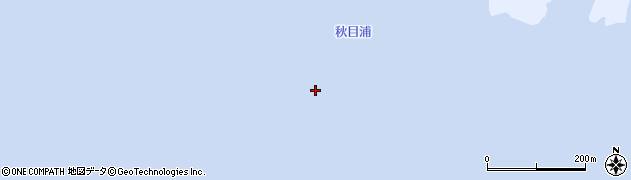 秋目浦周辺の地図
