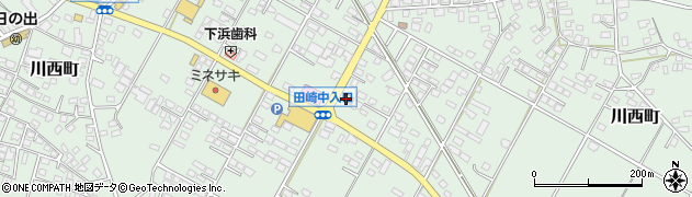 ファミリーマート田崎中学校入口店周辺の地図