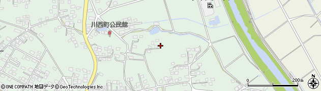 鹿児島県鹿屋市川西町周辺の地図