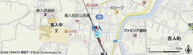 喜入駅周辺の地図