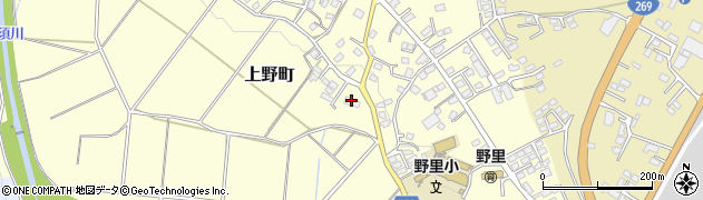 鹿児島県鹿屋市上野町4165周辺の地図