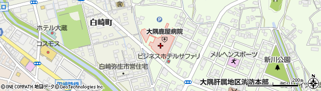 大隅鹿屋病院周辺の地図