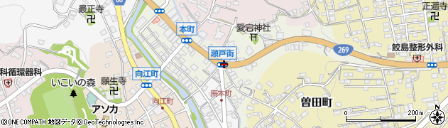 瀬戸街周辺の地図