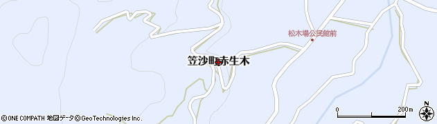 鹿児島県南さつま市笠沙町赤生木周辺の地図