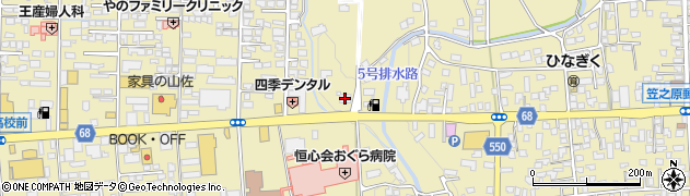 南日本銀行笠之原支店周辺の地図