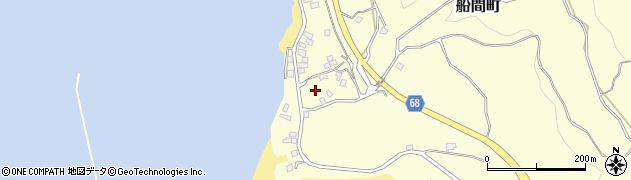鹿児島県鹿屋市船間町1038周辺の地図