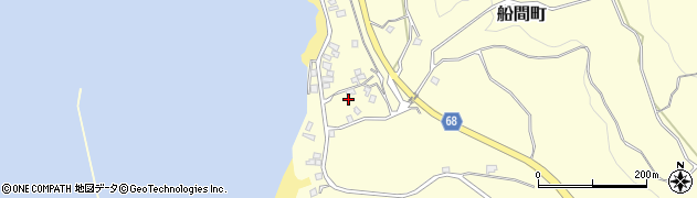 鹿児島県鹿屋市船間町1041周辺の地図