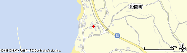 鹿児島県鹿屋市船間町1043周辺の地図