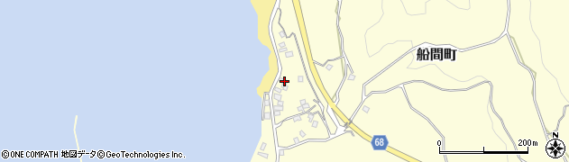 鹿児島県鹿屋市船間町1021周辺の地図