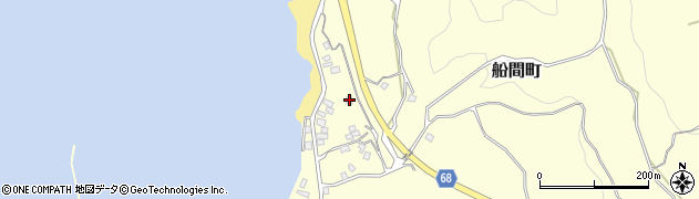 鹿児島県鹿屋市船間町1005周辺の地図