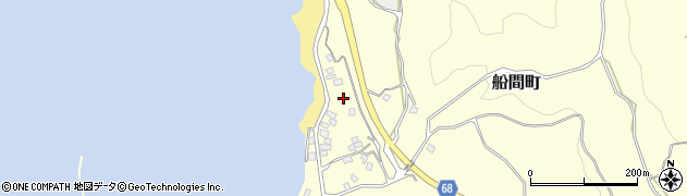 鹿児島県鹿屋市船間町1002周辺の地図