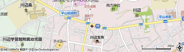 南日本銀行川辺支店周辺の地図
