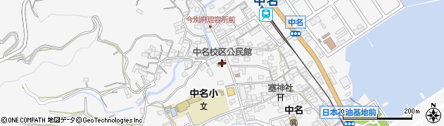 中名校区公民館周辺の地図