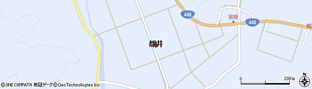宮崎県串間市都井周辺の地図