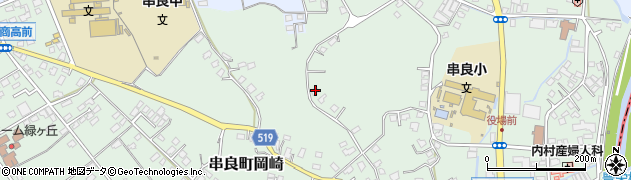 鹿児島県鹿屋市串良町岡崎2308周辺の地図