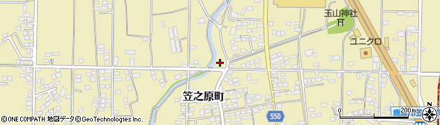 ふんわりコインランドリー笠之原店周辺の地図