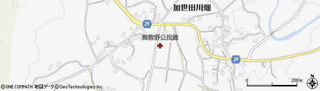 舞敷野公民館周辺の地図