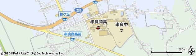 鹿児島県立串良商業高等学校周辺の地図