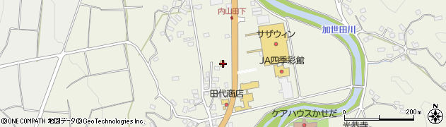 ファミリーマート内山田店周辺の地図