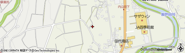鹿児島県南さつま市加世田内山田1244周辺の地図