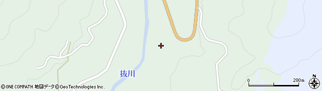 抜川周辺の地図