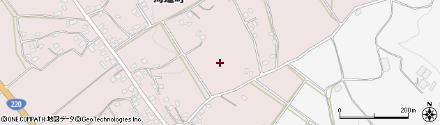 鹿児島県鹿屋市海道町周辺の地図