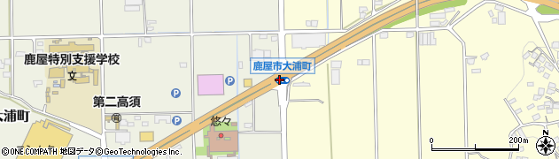 大浦町周辺の地図