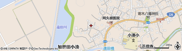 鹿児島県南さつま市加世田小湊8703周辺の地図