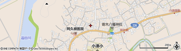 鹿児島県南さつま市加世田小湊8416周辺の地図