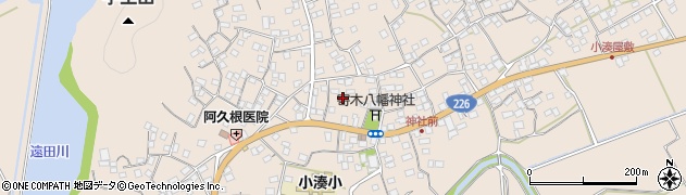 鹿児島県南さつま市加世田小湊8100周辺の地図