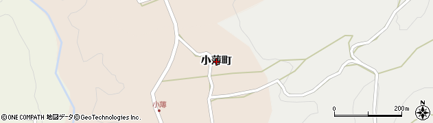 鹿児島県鹿屋市小薄町周辺の地図