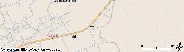 鹿児島県南さつま市加世田小湊7836周辺の地図