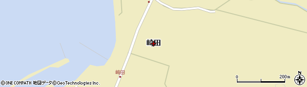 宮崎県串間市崎田周辺の地図