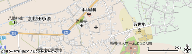 鹿児島県南さつま市加世田小湊406周辺の地図