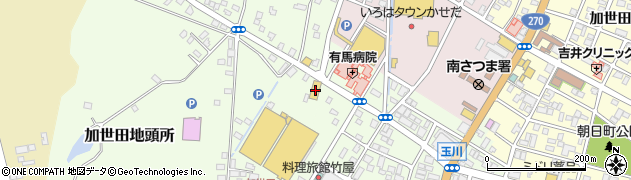 ドラッグイレブン　加世田店周辺の地図