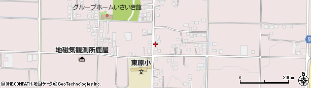 東原簡易郵便局周辺の地図