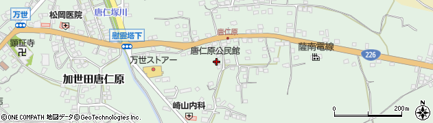 唐仁原公民館周辺の地図