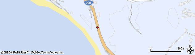 国道２２０号線周辺の地図