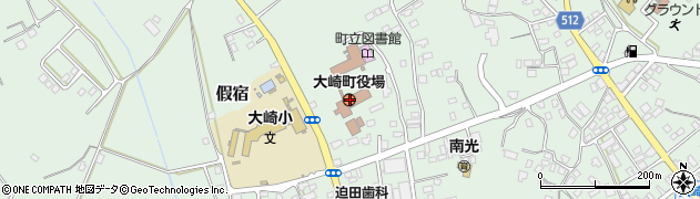 大崎町役場周辺の地図