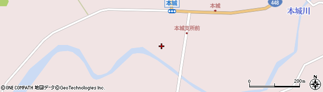 本城川周辺の地図