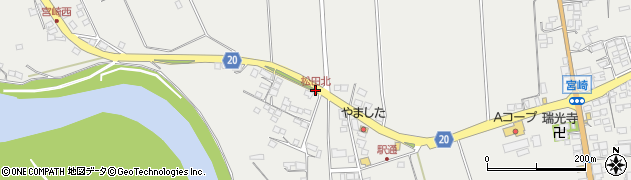松田北周辺の地図