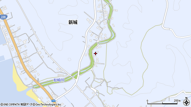 〒891-2114 鹿児島県垂水市新城の地図