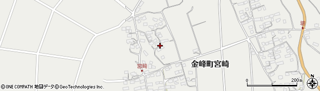鹿児島県南さつま市金峰町宮崎周辺の地図