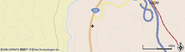 国道２２５号線周辺の地図