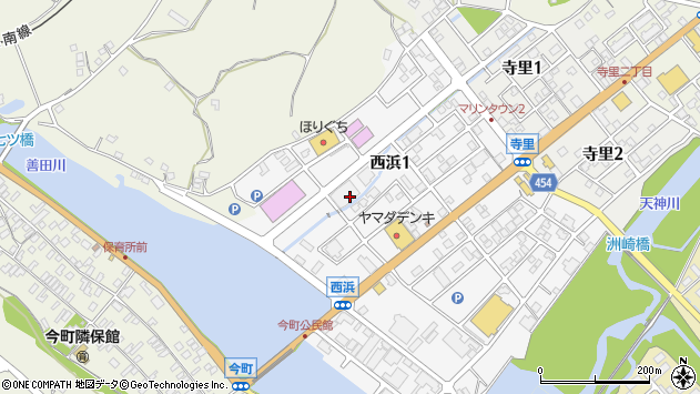 〒888-0012 宮崎県串間市西浜の地図